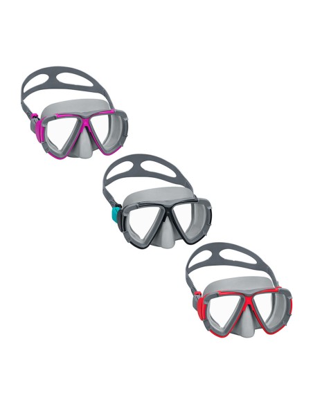 Bestway Masque de Plongée Enfant Sangle Anatomique Couleur Aléatoire 3 Ans Plage et Piscine 22048