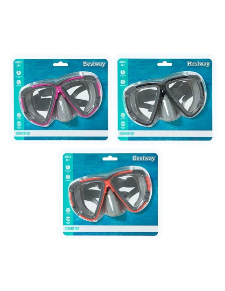 Bestway Masque de Plongée Enfant Sangle Anatomique Couleur Aléatoire 3 Ans Plage et Piscine 22048