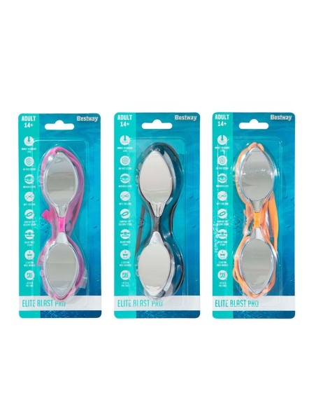 Bestway Lunettes Natation Enfants Courroie Silicone Couleur Assortie 3 Ans Plage et Piscine 21062