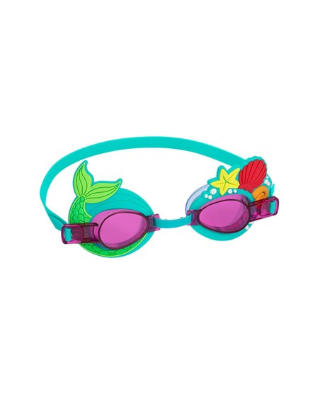 Bestway Lunettes de Natation Enfant Sangle en Silicone Ensemble 3 Pcs 3 Ans Plage et Piscine 21074