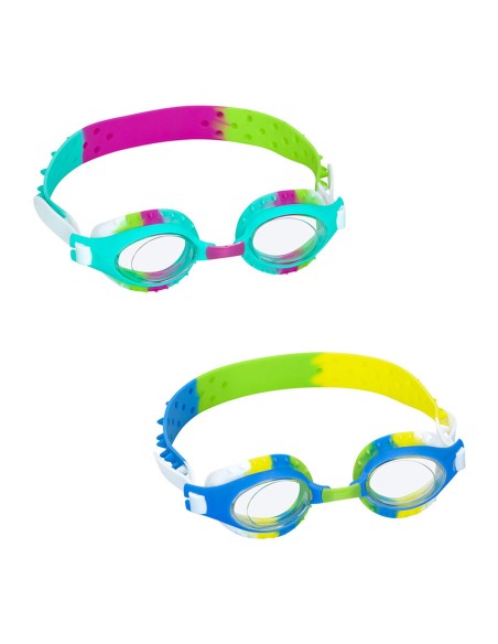 Bestway Lunettes de Natation Ensemble 3 Pcs Strap Silicone Couleur Assortie 7 Ans Plage Piscine 21096