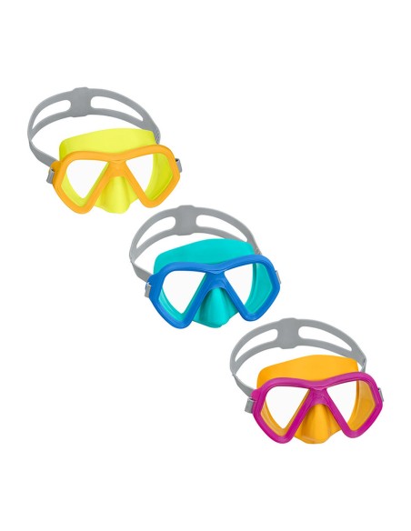 Bestway Masque de Plongée Junior Sangle Anatomique Couleur Assortie 7 Ans Plage et Piscine 22040