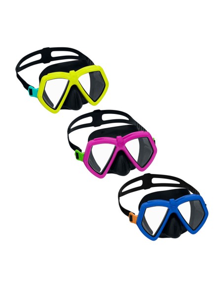 Bestway Masque de Plongée Enfant Sangle Anatomique Couleur Assortie 3 Ans Plage et Piscine 22011