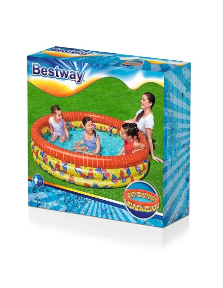 Pataugeoire gonflable pour enfants Bestway Papillons 168 x 38 cm