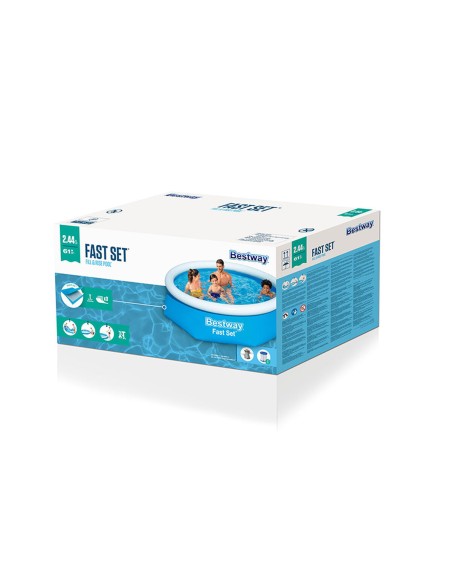 Piscine gonflable Bestway 244 x 61 cm Bleu 1880 L