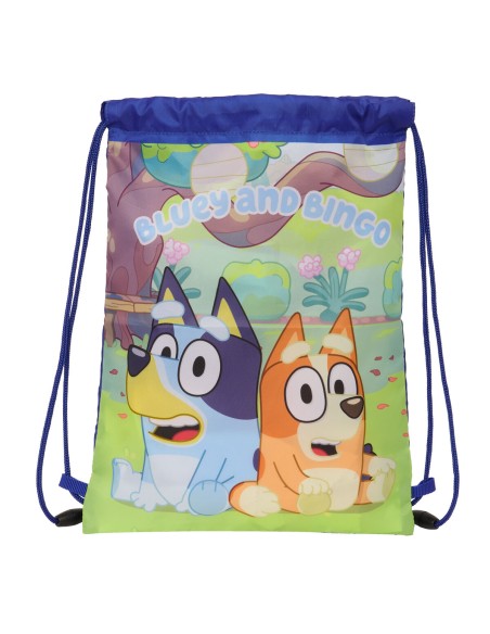 Sac à dos serré par des ficelles Bluey Blue marine 26 x 34 x 1 cm