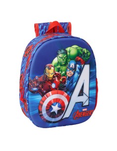 Cartable The Avengers Rouge 27 x 33 x 10 cm 2
