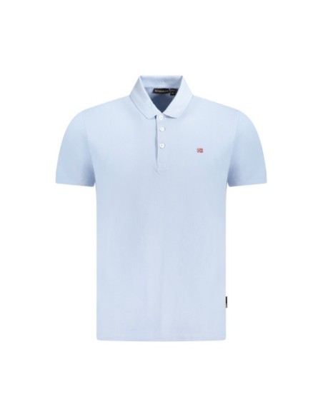 Napapijri - Polo Bleu azur 3 boutons