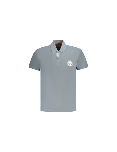 Napapijri - Polo Gris avec écusson